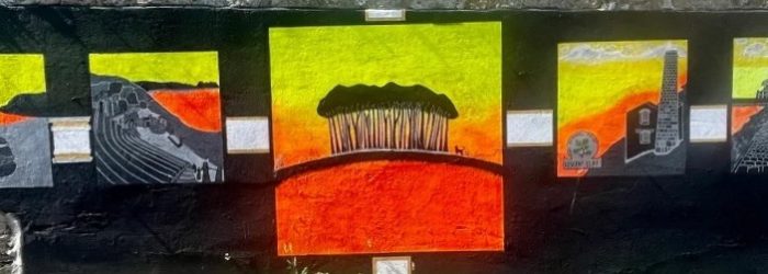 Cornish Landmarks Silhouette Mural